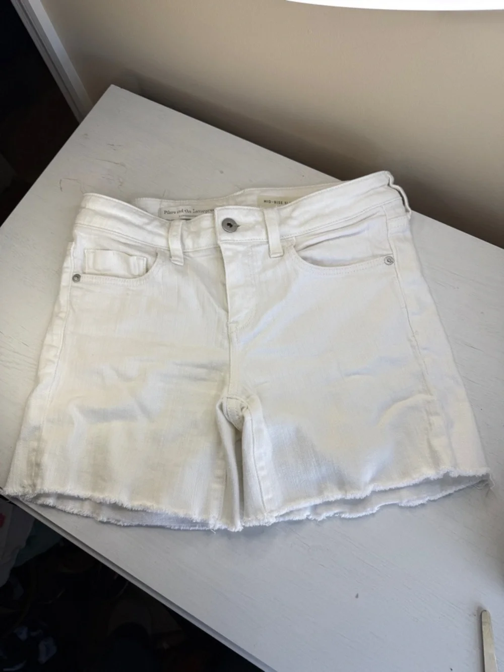 Anthropologie Pilcro & Letterpress Mid Rise Slim Cut Off Shorts Sz 26 - Picture 14 of 14